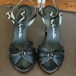 Strappy black sandal by NINA